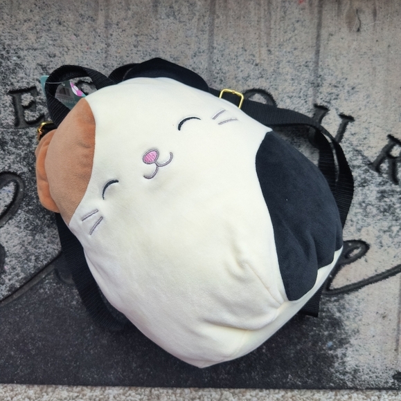NWT 2022 Original Squishmallows Cameron The Cat Plush Backpack Cam Cat 10 inch - Picture 1 of 11